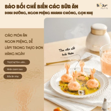 Máy xay ăn dặm Bear 0.6L QSJ D02Q1 200W đa năng 6 lưỡi dao + cối thủy tinh, BH 18 tháng - Giá 483.000đ 7