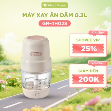 Máy Xay Ăn Dặm Bear CH 4H02S 0.3L - Xay Thực Phẩm An Toàn Cho Bé, Giá 618k