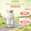 Máy Xay Ăn Dặm Bear QSL D02Q1 0,6L 6 Lưỡi Dao Cối Thủy Tinh Đa Năng Xay Cháo Thịt Tỏi Ớt - Giá Ưu Đãi 618.000đ