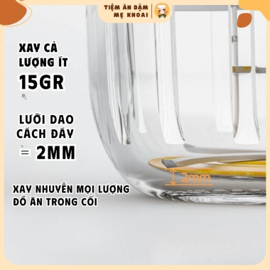 Máy Xay Ăn Dặm Coco Bear 8 Lưỡi - Cối Thủy Tinh 300ml, Xay Thịt, Cháo, Sinh Tố, Rau Củ - Giá 320.000₫ 5