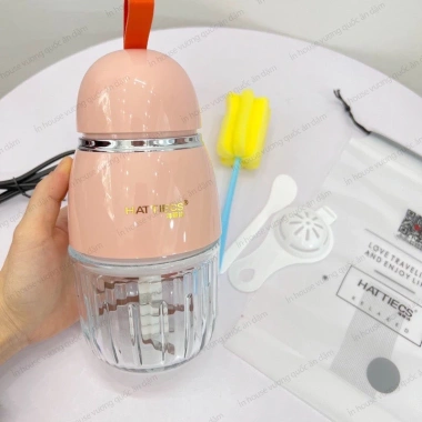Máy xay ăn dặm Hattiecs 8 lưỡi dao 0,3L - Giá chỉ 295.000 VNĐ, tiện lợi cho bé