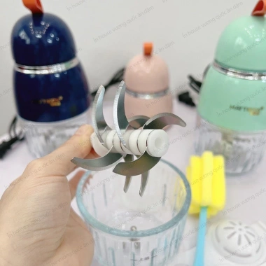 Máy xay ăn dặm Hattiecs 8 lưỡi dao 0,3L - Giá chỉ 295.000 VNĐ, tiện lợi cho bé