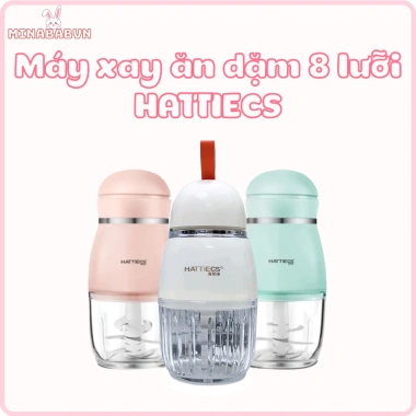 Máy Xay Ăn Dặm HATTIECS 8 lưỡi nhuyễn 0,3L - Dụng cụ ăn dặm bé giá 288.000 VND