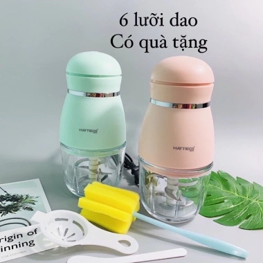 Máy Xay Ăn Dặm HATTIECS 8 lưỡi nhuyễn 0,3L - Dụng cụ ăn dặm bé giá 288.000 VND