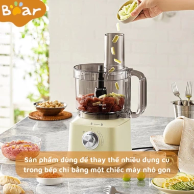 Máy xay Bear LLJ-E15L2 xay thịt, trộn bột, cắt lát, thái sợi rau củ - Bảo hành 18 tháng, giá 1.099.000₫ 3