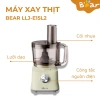 Máy xay Bear LLJ-E15L2 xay thịt, trộn bột, cắt lát, thái sợi rau củ - Bảo hành 18 tháng, giá 1.099.000₫ 5