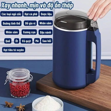 Máy Xay Bột Khô GVQ 300W 8 Lưỡi Dao Đa Năng - Nghiền Đồ Khô, Cà Phê, Ngũ Cốc, Gia Vị 2 Máy Xay Bột Khô GVQ 300W 8 Lưỡi Dao Đa Năng - Nghiền Đồ Khô, Cà Phê, Ngũ Cốc, Gia Vị 2