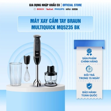 Máy Xay Cầm Tay Braun MQ5.235 - Xay Sinh Tố, Thịt, Gia Vị, Bảo Hành 2 Năm, 1.489.000₫