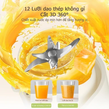 Máy Xay Cầm Tay HODEKT 400ml - Xay Trái Cây, Ép Nước, Xay Rau Củ, Sạc Tiện Dụng, 249k 4