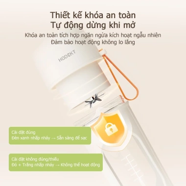 Máy Xay Cầm Tay HODEKT 400ml - Xay Trái Cây, Ép Nước, Xay Rau Củ, Sạc Tiện Dụng, 249k 7