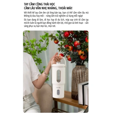 Máy xay cầm tay miLife 600ml - Lưỡi inox 304, xay đá viên, giảm giá 459.000₫ 5 Máy xay cầm tay miLife 600ml - Lưỡi inox 304, xay đá viên, giảm giá 459.000₫ 5