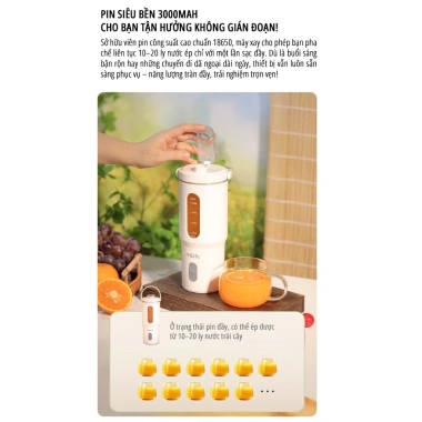 Máy xay cầm tay miLife 600ml - Lưỡi inox 304, xay đá viên, giảm giá 459.000₫