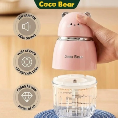 Máy Xay Coco Bear Mimi 8 Lưỡi Dao - Ăn Dặm Nhuyễn Cho Bé, Giá Ưu Đãi 310.000₫