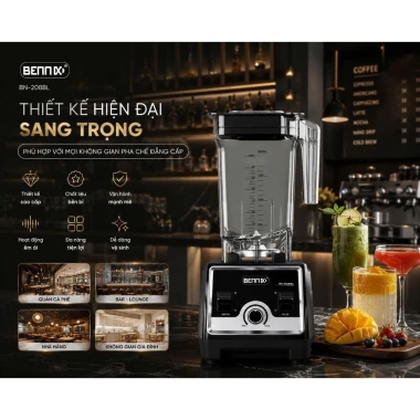 Máy Xay Công Nghiệp 2.200W Bennix BN-206BL 2L - Giá chỉ 2.000.000, Bảo hành 12 tháng