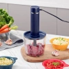 Máy Xay Đa Năng 4 Cối 2 Lưỡi Dao – Xay Thịt, Tỏi Ớt, Gia Vị, Rau Củ, Ăn Dặm Bé