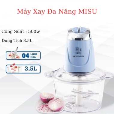 Máy Xay Đa Năng Misu 500W - Cối Thủy Tinh 3,5L, 4 Lưỡi Dao Inox, Giá chỉ 279.000₫ 5