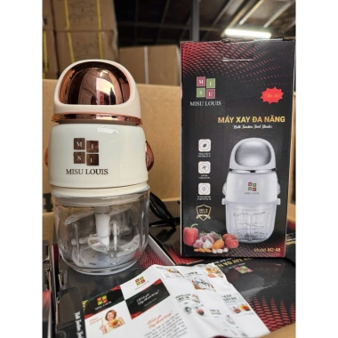 Máy Xay Đa Năng MISU LOUIS M2-68 - Xay Thịt, Đá, Rau Củ, Cối Thủy Tinh, Lưỡi Dao Sắc Khẻo - Giá 150.000 VND