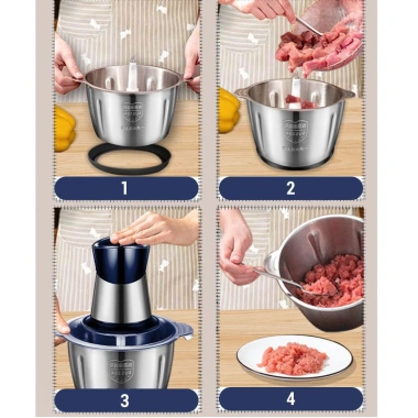 Máy xay đa năng NLSHOP 2L inox 4 lưỡi dao thép không gỉ - Xay A‑Z, giá 145k (nhật bản) 5 Máy xay đa năng NLSHOP 2L inox 4 lưỡi dao thép không gỉ - Xay A‑Z, giá 145k (nhật bản) 5