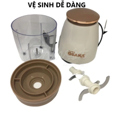 Máy Xay Đa Năng OSAKA 0,75L Nắp Đồng Nhỏ Gọn, Mạnh Mẽ, Xay Thịt và Sinh Tố - BH 12 Tháng - Giá 98.999đ 3