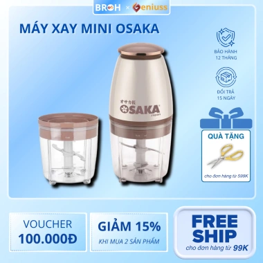 Máy Xay Đa Năng Osaka 700ml Cầm Tay 4 Lưỡi Dao Không Gỉ Giá Giảm Đặc Biệt 119k