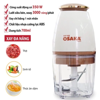 Máy Xay Đa Năng Osaka Nhật Bản - Xay Sinh Tố, Thịt, Lưỡi Dao Lớn Không Gỉ, Giá Ưu Đãi 113.900₫