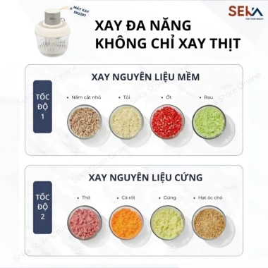 Máy xay đôi Engler EL5.146 2 cối thuỷ tinh - Xay thịt, thực phẩm đa năng, giá 450.000