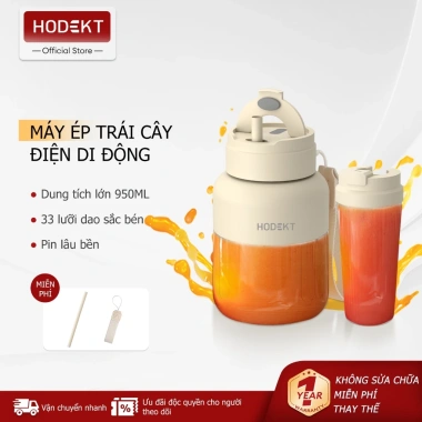 Máy Xay Ép Không Dây HODEKT 950ml/550ml 2 Nắp Mang Đi và Uống Trực Tiếp Giá Ưu Đãi 259k