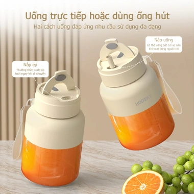 Máy Xay Ép Không Dây HODEKT 950ml/550ml 2 Nắp Mang Đi và Uống Trực Tiếp Giá Ưu Đãi 259k