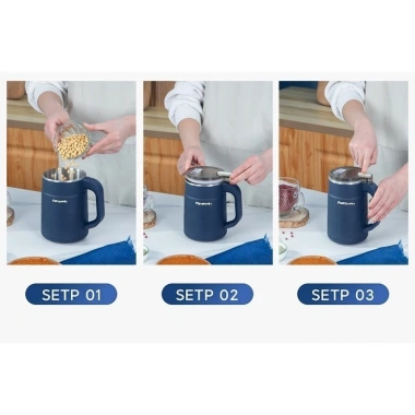 Máy xay hạt khô đa năng 300W 500ml 4 cánh thép 304 nắp trong suốt nhanh 467.000 VND 7
