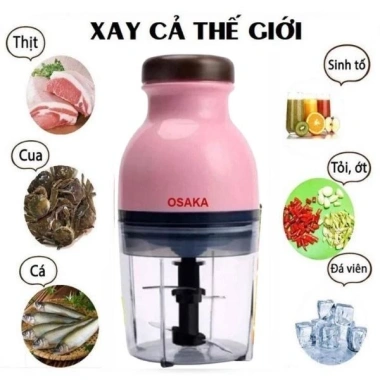 Máy xay Osaka 350W 750ml nắp nâu - Đa năng xay thịt, đá, sinh tố, gia vị, giá ưu đãi 146.000₫