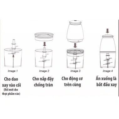 Máy Xay Osaka 350W Đa Năng Xay Thịt Rau Củ 700ml Thiết Kế Một Chạm Giá 105.000₫