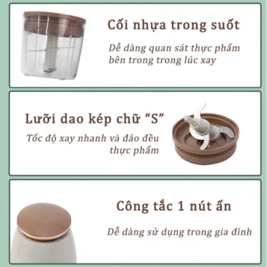 Máy Xay Osaka Đa Năng 350W Lưỡi Dao Không Gỉ Tiện Lợi Giá 115.000₫