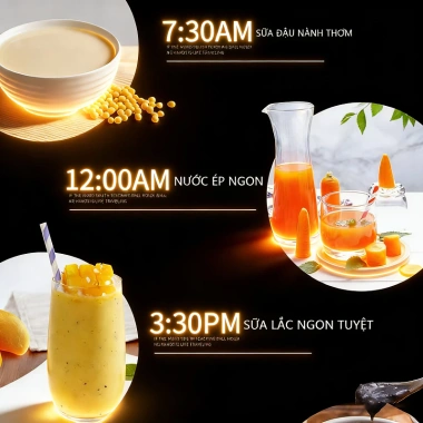 Máy Xay Sinh Tố 1.800ml, Xay Cà Phê Nước Ép Rau Củ, Bảo Hành 2 Năm, Giá 649k