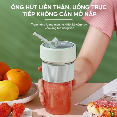 Máy xay sinh tố 2 trong 1 di động, ép trái cây sạc lại - Giá chỉ 189.000đ 3