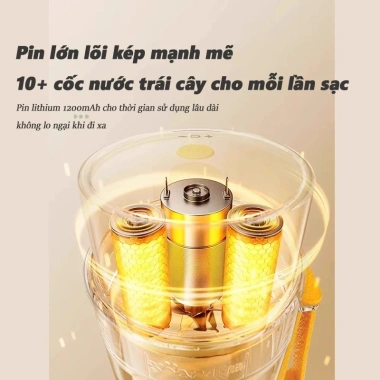 Máy xay sinh tố 480ml cây cốc uống trực tiếp, bảo hành 24 tháng, giá 290.000 VND