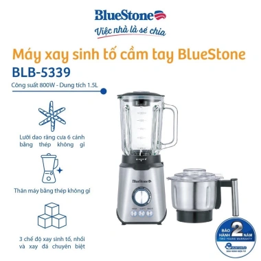 Máy Xay Sinh Tố BlueStone BLB-5.339 800W 1.5L - Hàng chính hãng, Bảo hành 24 tháng, Giá ưu đãi 1,295,227₫