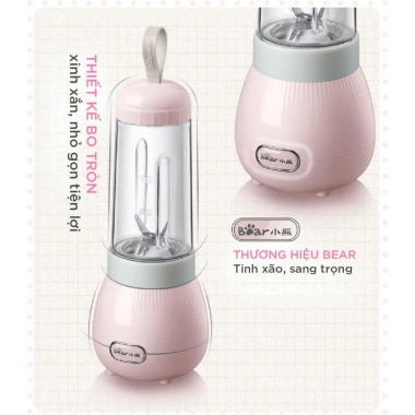Máy xay sinh tố cầm tay Bear 0.4L LLJ-C04W1 150W, 2 cối đá, BH 18 tháng - 550k 8 Máy xay sinh tố cầm tay Bear 0.4L LLJ-C04W1 150W, 2 cối đá, BH 18 tháng - 550k 8