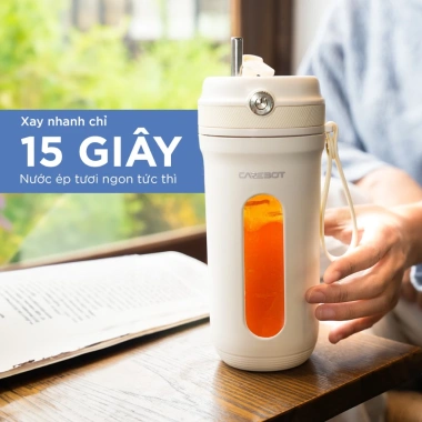 Máy Xay Sinh Tố Cầm Tay CareBot HandMix S 10 Lưỡi Dao Inox 350ml Pin 3.000mAh - Giá 484k