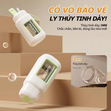 Máy Xay Sinh Tố Cầm Tay Đa Năng 600-1.000ml, Nắp Kép, Vỏ Bảo Vệ 3mm, Thẩm Mỹ Cao, BH 12 Tháng - Giá Ưu Đãi 469k