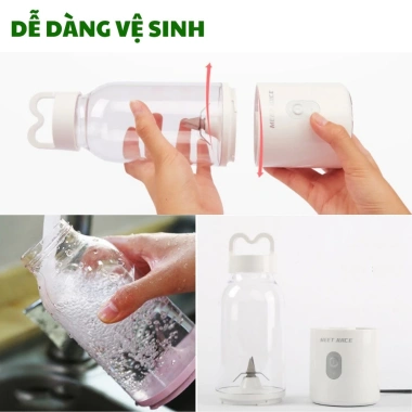 Máy xay sinh tố cầm tay đa năng, xay nhanh, pin sạc lâu, tiện lợi mang theo, chỉ 199.000₫
