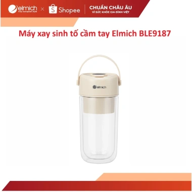 Máy xay sinh tố cầm tay Elmich BLE9.187 thủy tinh, công suất mạnh, giá ưu đãi 829k