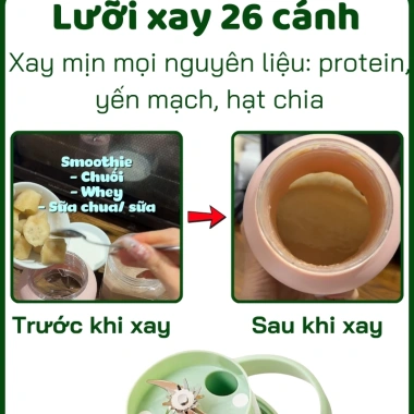 Máy xay sinh tố cầm tay Gemhaus GH900 800ml mini 80W - Giá chỉ 559.000 VND