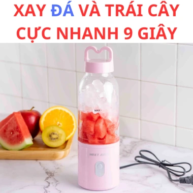 Máy Xay Sinh Tố Cầm Tay Meet Juice 500ml Đa Năng Xay Đá Viên, Hoa Quả, Dùng Điện Trực Tiếp, Mang Theo 350.000 VND 6 Máy Xay Sinh Tố Cầm Tay Meet Juice 500ml Đa Năng Xay Đá Viên, Hoa Quả, Dùng Điện Trực Tiếp, Mang Theo 350.000 VND 6