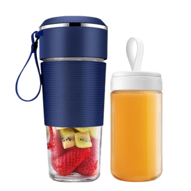 Máy xay sinh tố cầm tay mini JUICER đa năng 3.000mAh 4 lưỡi, cốc thủy tinh, bảo hành 12 tháng - Giá 188k 10