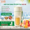Máy Xay Sinh Tố Cầm Tay Mini Không Dây 40W Pin Trâu 1.500mAh 450ml Xay Đá Lưỡi Inox Sạc Type‑C HOMELY