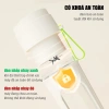 Máy Xay Sinh Tố Cầm Tay Mini Không Dây 40W Pin Trâu 1.500mAh 450ml Xay Đá Lưỡi Inox Sạc Type‑C HOMELY 4