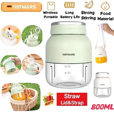 Máy xay sinh tố cầm tay mini OSTMARS sạc pin, xay hoa quả nhanh, giá 205k