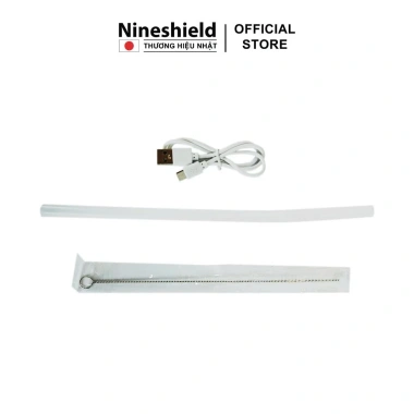 Máy xay sinh tố cầm tay Ninesinhield NS025 10 lưỡi inox 304, 340ml, tặng ống hút silicon - 239k