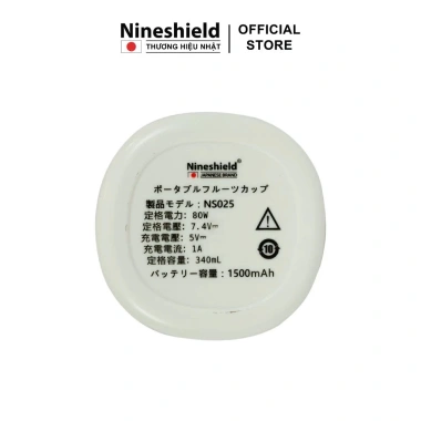 Máy xay sinh tố cầm tay Ninesinhield NS025 10 lưỡi inox 304, 340ml, tặng ống hút silicon - 239k