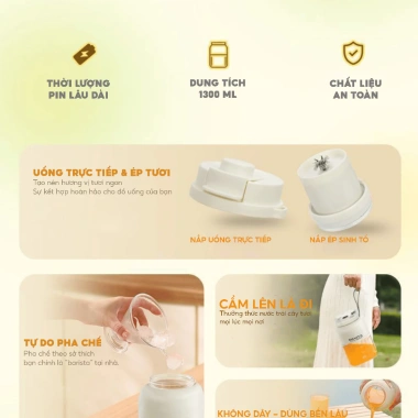Máy Xay Sinh Tố Cầm Tay Smartix 1.300ml Xay 900ml Giá 250.000 Tiết Kiệm Năng Lượng Đa Năng Giá Rẻ